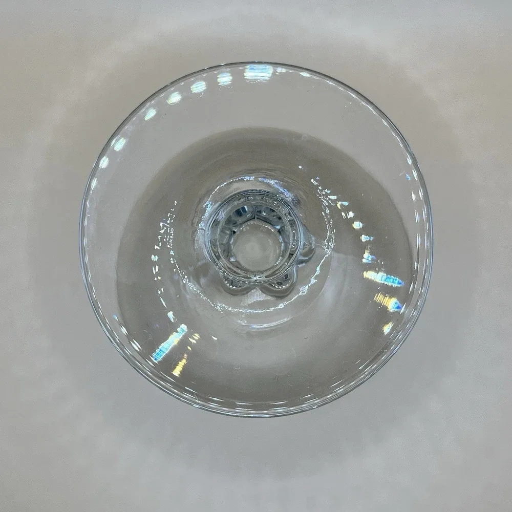 Vtg Libbey‎ Frosted Silver Wheat Wild Flower Goblet Replacement Glass-5.75
